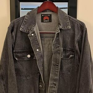 Korean Brand Black Denim Jacket